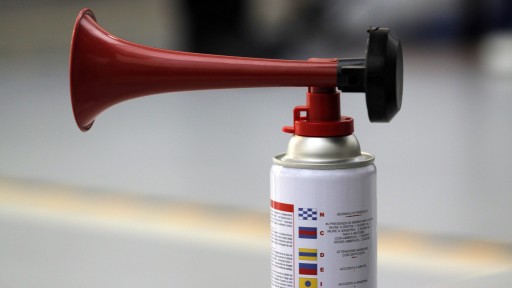 Foto: Horn, das mit Druckluft betrieben wird (pixabay)